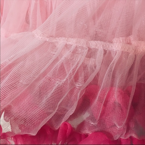 Gorgeous pink girls frilly elastic waist tutu - Picture 6 of 8